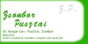 zsombor pusztai business card